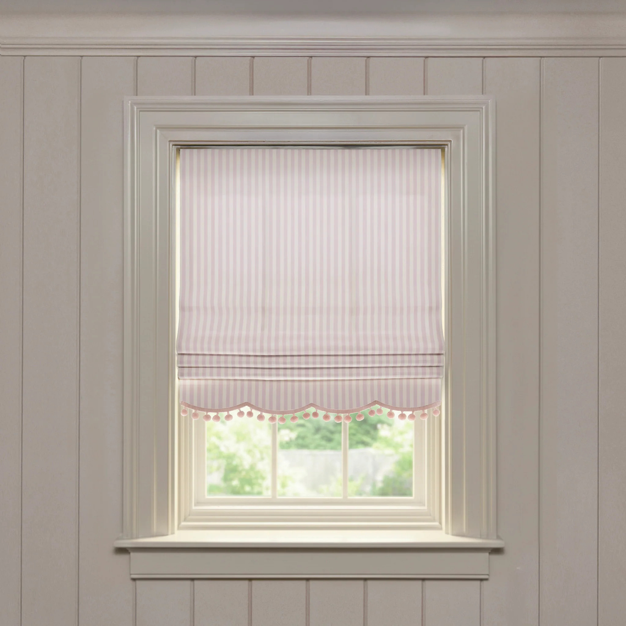Louisa Petal
                Custom Roman Shade | Pepper Home