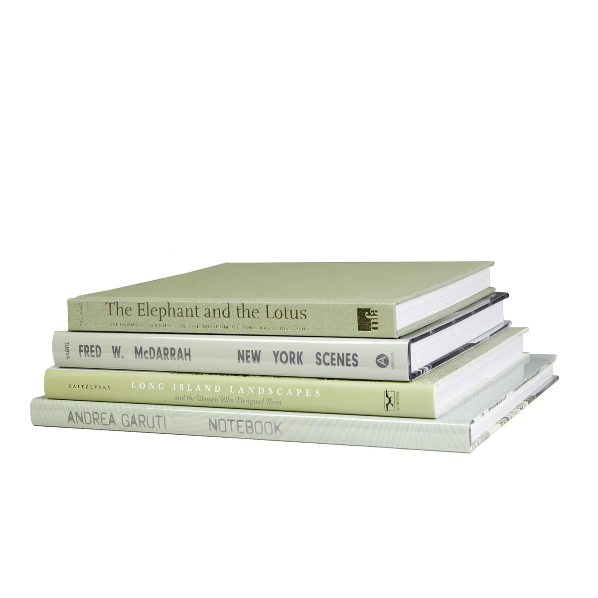 Ruken Decorative Books - Everglades Coffee Table Stack - 4 Green Books | Wayfair North America