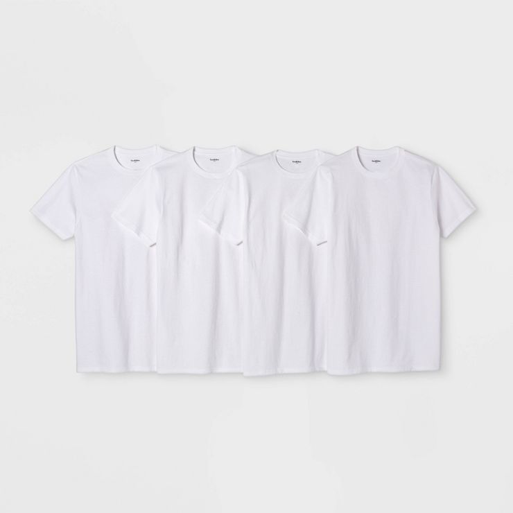 Men's Short Sleeve 4pk Crew-Neck T-Shirt - Goodfellow & Co™ | Target