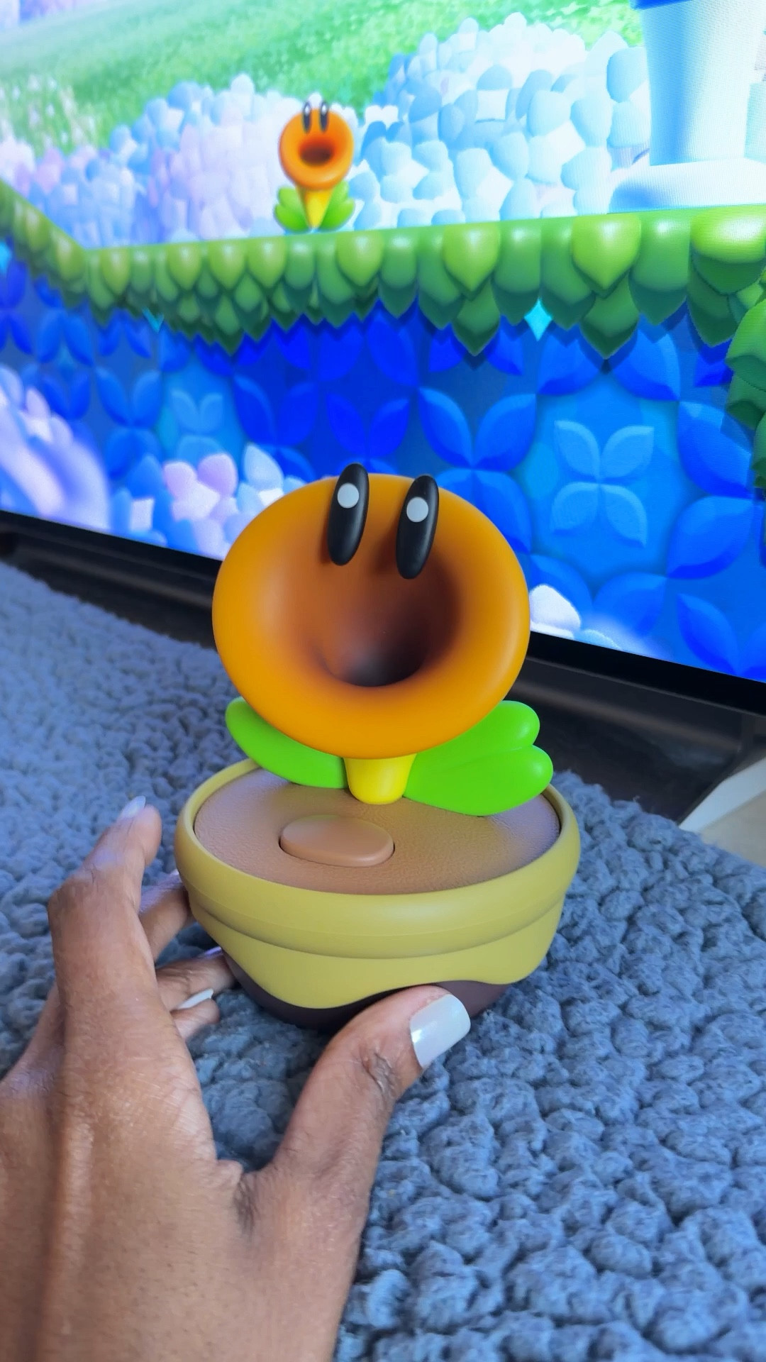 Talking Flower toy from Super Mario Bros. your cheerful sidekick!

Speaks 10+ languages (EN, ES, FR, PT, DE, IT, NL, JP, CN, KR), shares encouragement, music & fun updates. Set sleep/wake times or mute when you need quiet. 

#LTKSaleAlert #LTKKids #LTKstorytime
