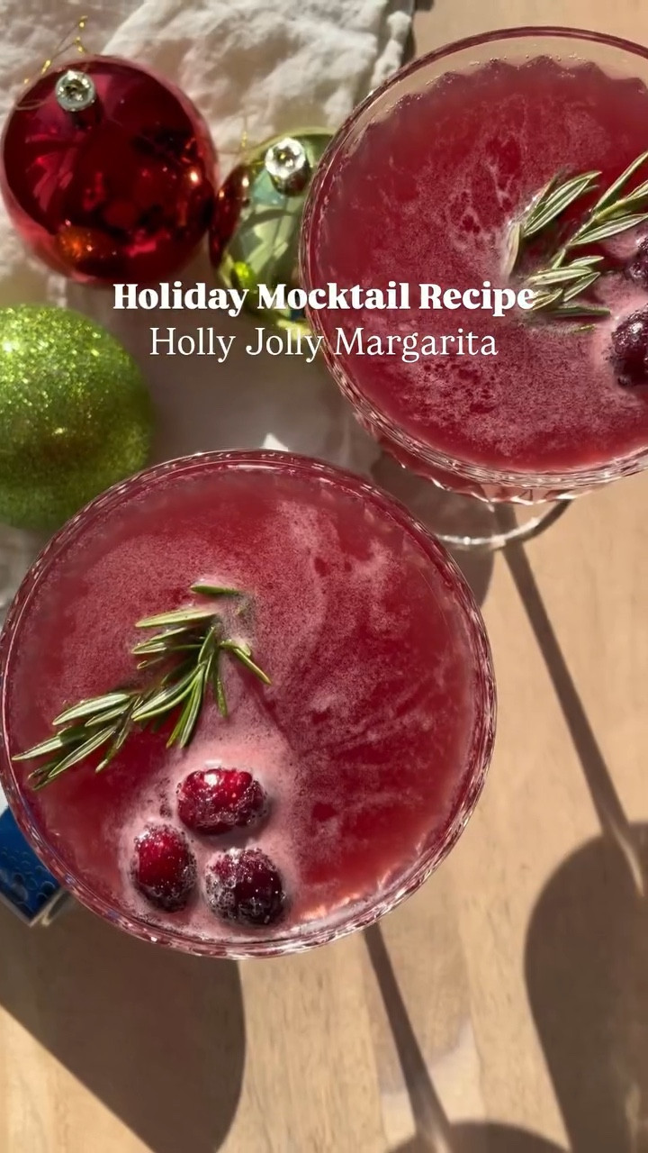 THE VIRAL HOLIDAY MOCKTAIL OF THE SEASON!

Comment JOLLY for the full recipe! 🎅🏻 Nothing better than cranberry drinks for the season. The sugar coated cranberries and the rosemary garnish are totaly holiday coded. 

Make these for your friendsgiving, for your family and friends  for the holiday or a night in with just you and your partner. It’s super simple with just a couple ingredients! 

Plus all my pregnant girlies who are feeling like they are missing out on drinks, I got you! 

Make sure to follow @mocktailgirlie for allllll the holiday mocktail inspo! ✨☃️🎄⭐️🎅🏻

INGREDIENTS 
For two:
• 2 oz tequila alternative
• 4 oz cranberry juice
• 1 oz lime juice 
• 2 oz orange juice
• Top with club soda
• Garnish: cranberries + rosemary

Batch:
• 1 1/2 cups tequila alternative
• 4 cups cranberry juice
• 1/2 cup of fresh lime juice
• 3/4 cup orange juice
• 2 cups club soda
• Garnish: cranberries + rosemary

✨✨✨
#holiday #holidayrecipe #recipe #drinkidea #christmas #cranberrydrink #pregnant #rosemary #drinks #mocktails #thanksgiving #holidaycountdown