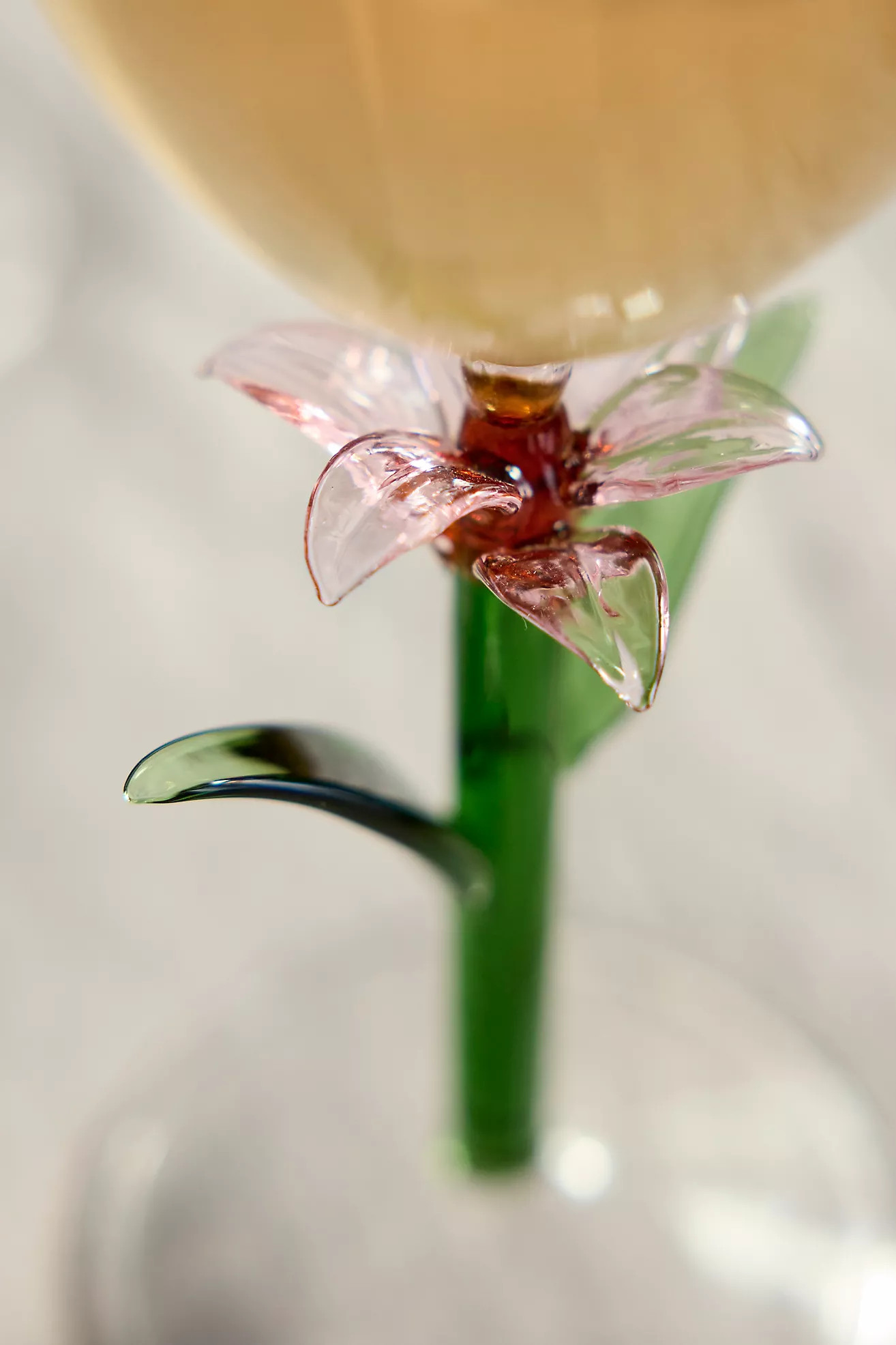 Floral Stem Wine Glass | Anthropologie (US)