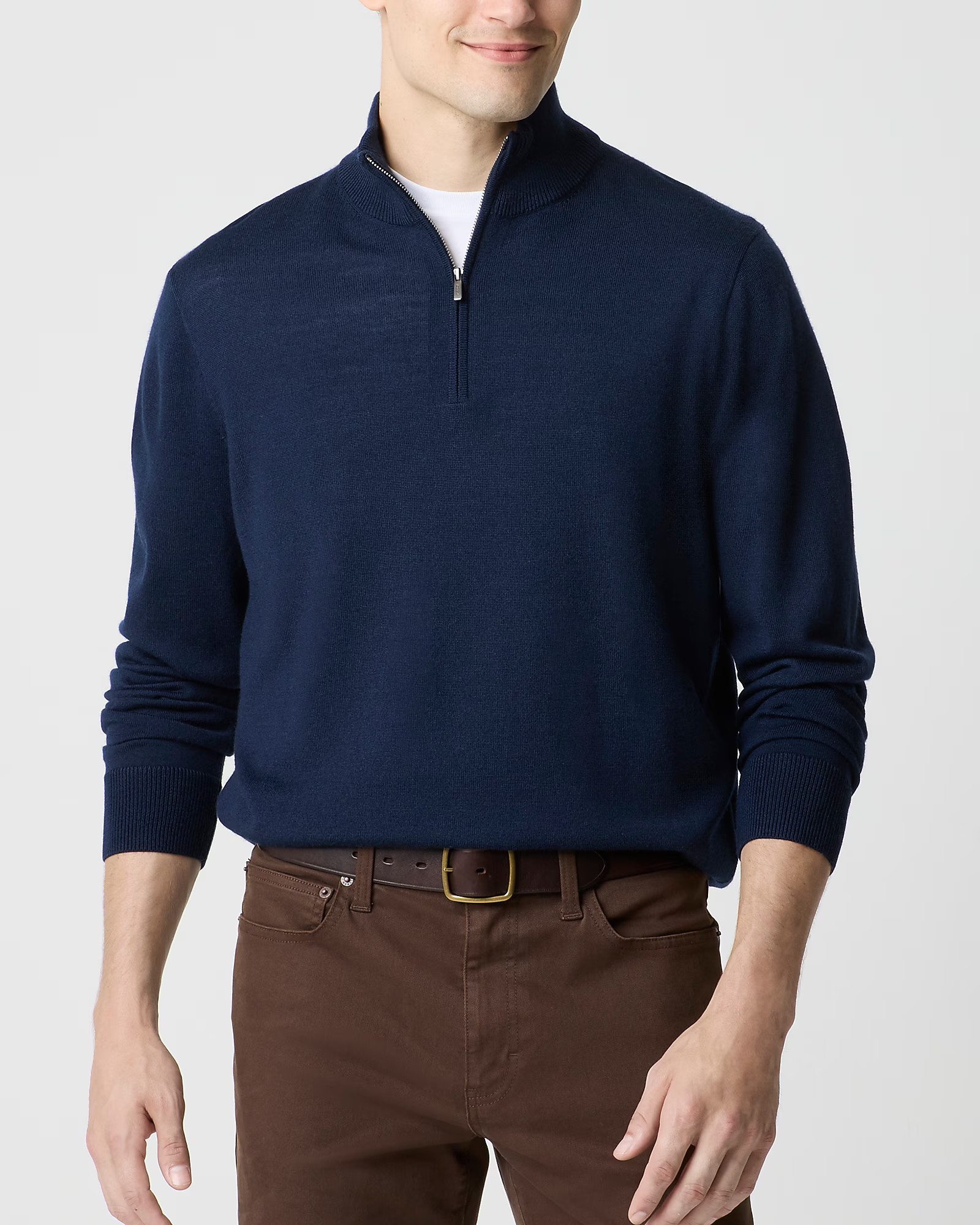 Merino wool-blend half-zip | J.Crew Factory