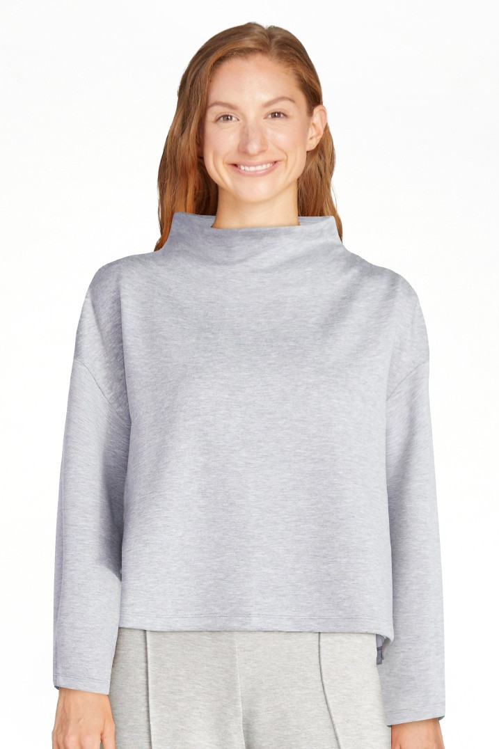 Scoop Women's New Scubaknit Zip Neck Top, Sizes XS-XXL | Walmart (US)