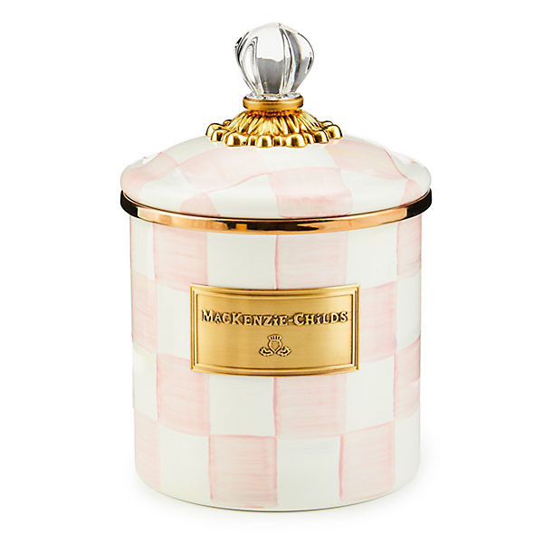 MacKenzie-Childs Rosy Check Small Canister | MacKenzie-Childs