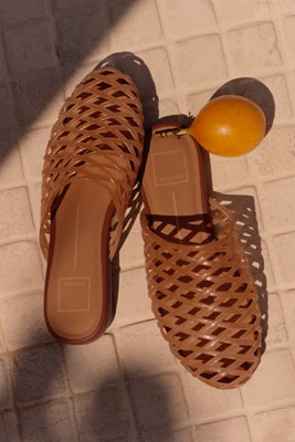 Gina Woven Jelly Mules | Anthropologie (US)