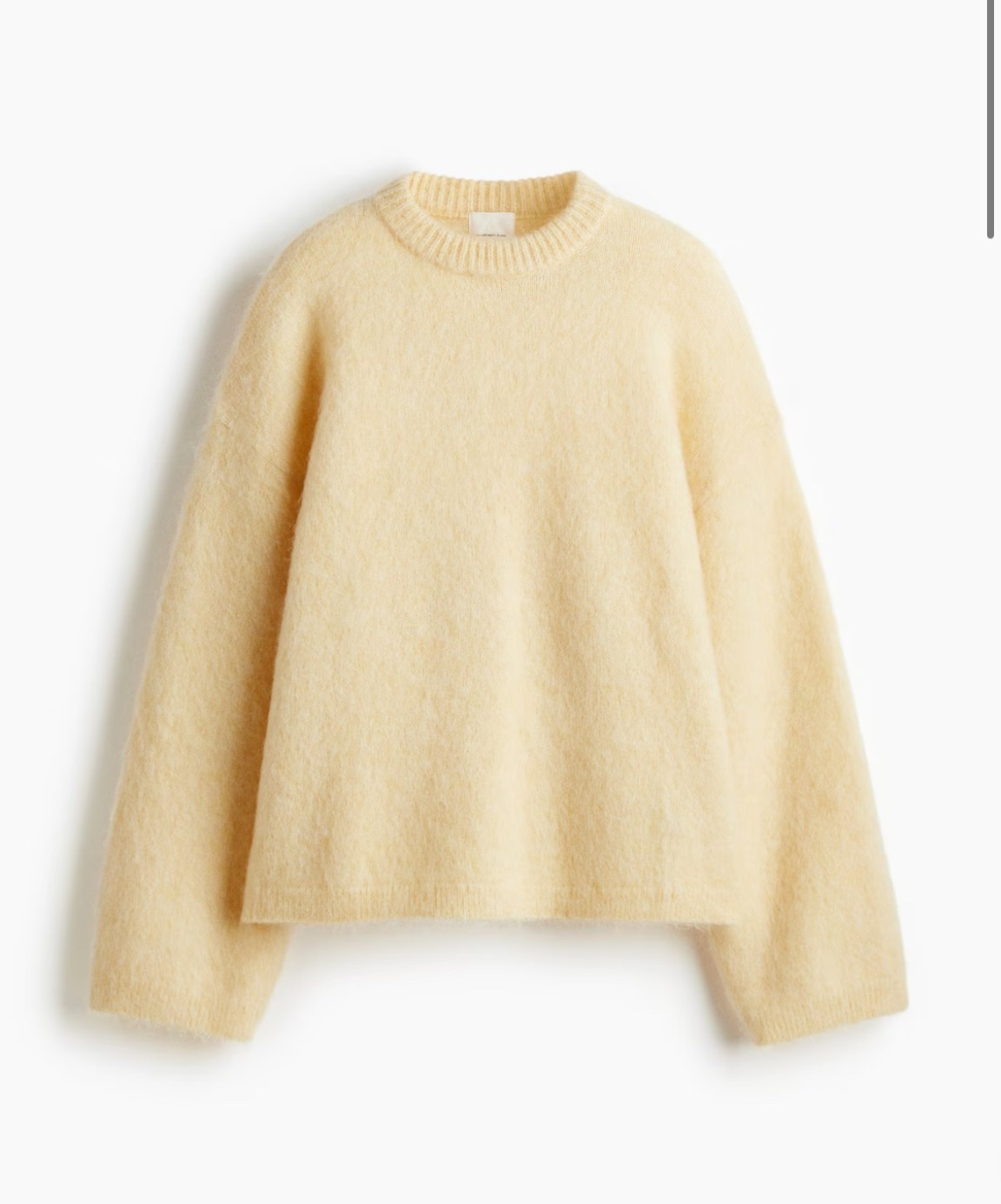 H&M viral mohair jumper back in stock in butter yellow! I wear size M 

#LTKautumn #LTKuk #LTKwinter