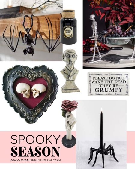 Halloween Season is almost here….check out some of my favorite spooky decor!

Romantic Halloween | Pink Halloween | Girly Halloween | Gothic Halloween Decor | romantic vampire decor

#LTKhome #LTKSeasonal #LTKunder100