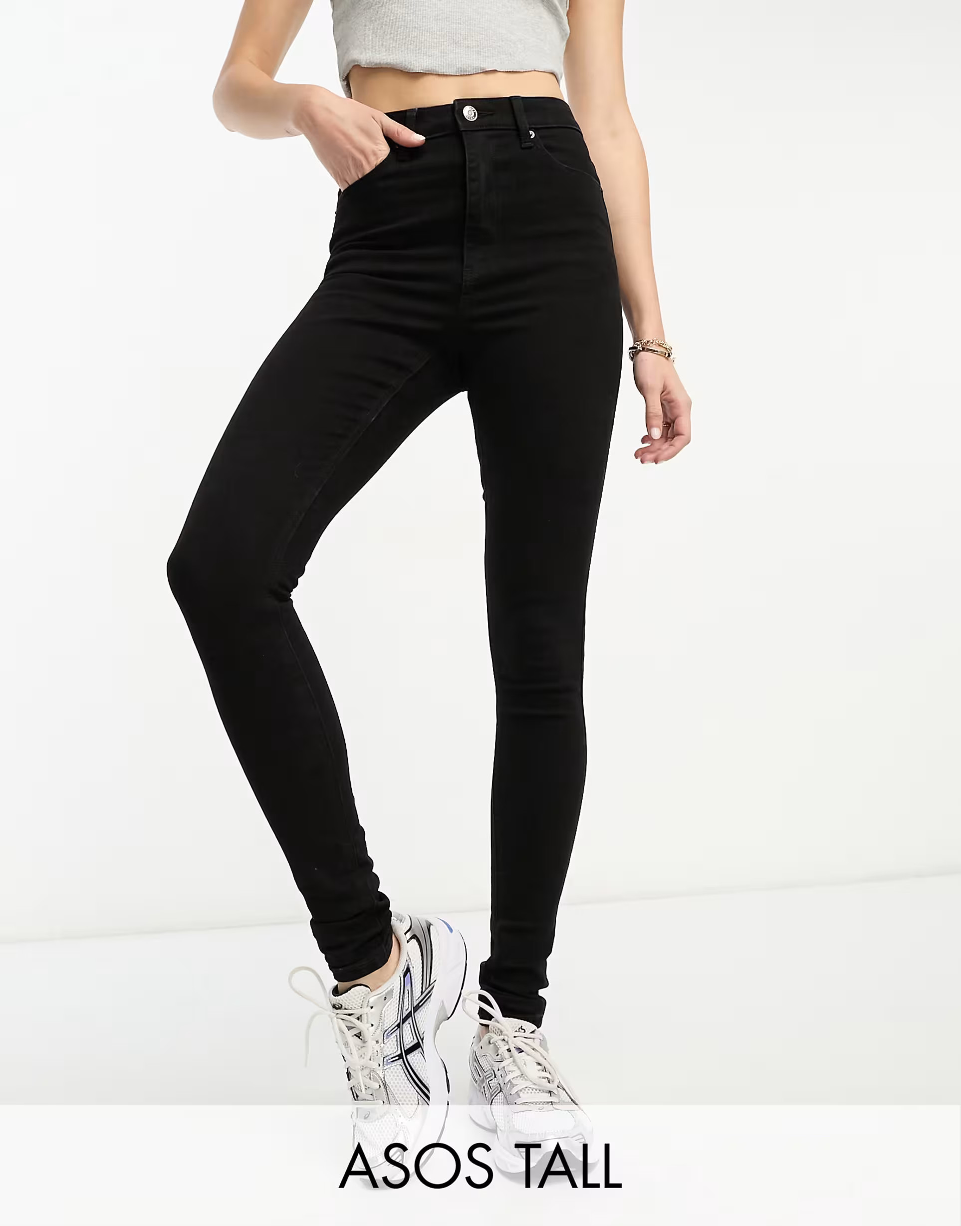 ASOS DESIGN Tall skinny jeans in black  | ASOS | ASOS (Global)