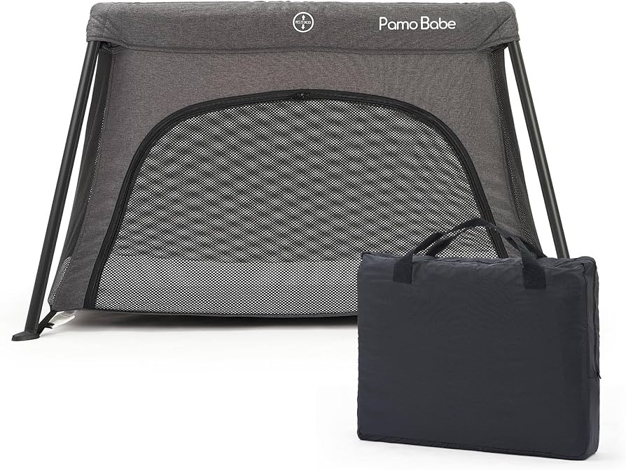 Pamo babe Lightweight Travel Crib, Portable and Easy to Carry Baby Playard, Travel Playard for Ba... | Amazon (US)