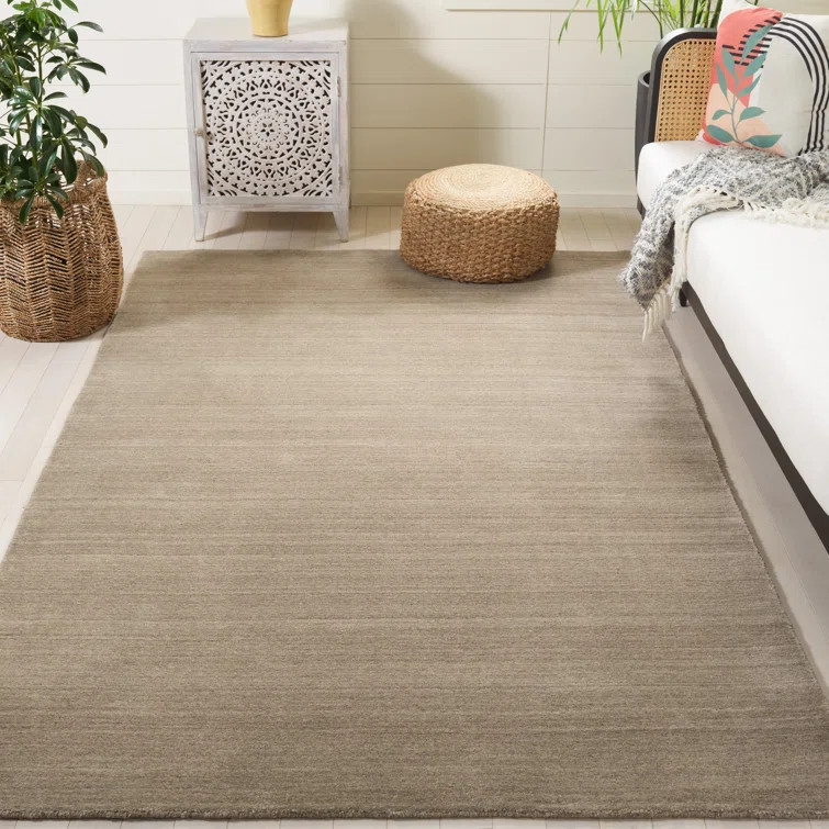 Morano Hand Loomed 80% Wool, 20% Cotton Solid Color Rug | Wayfair North America