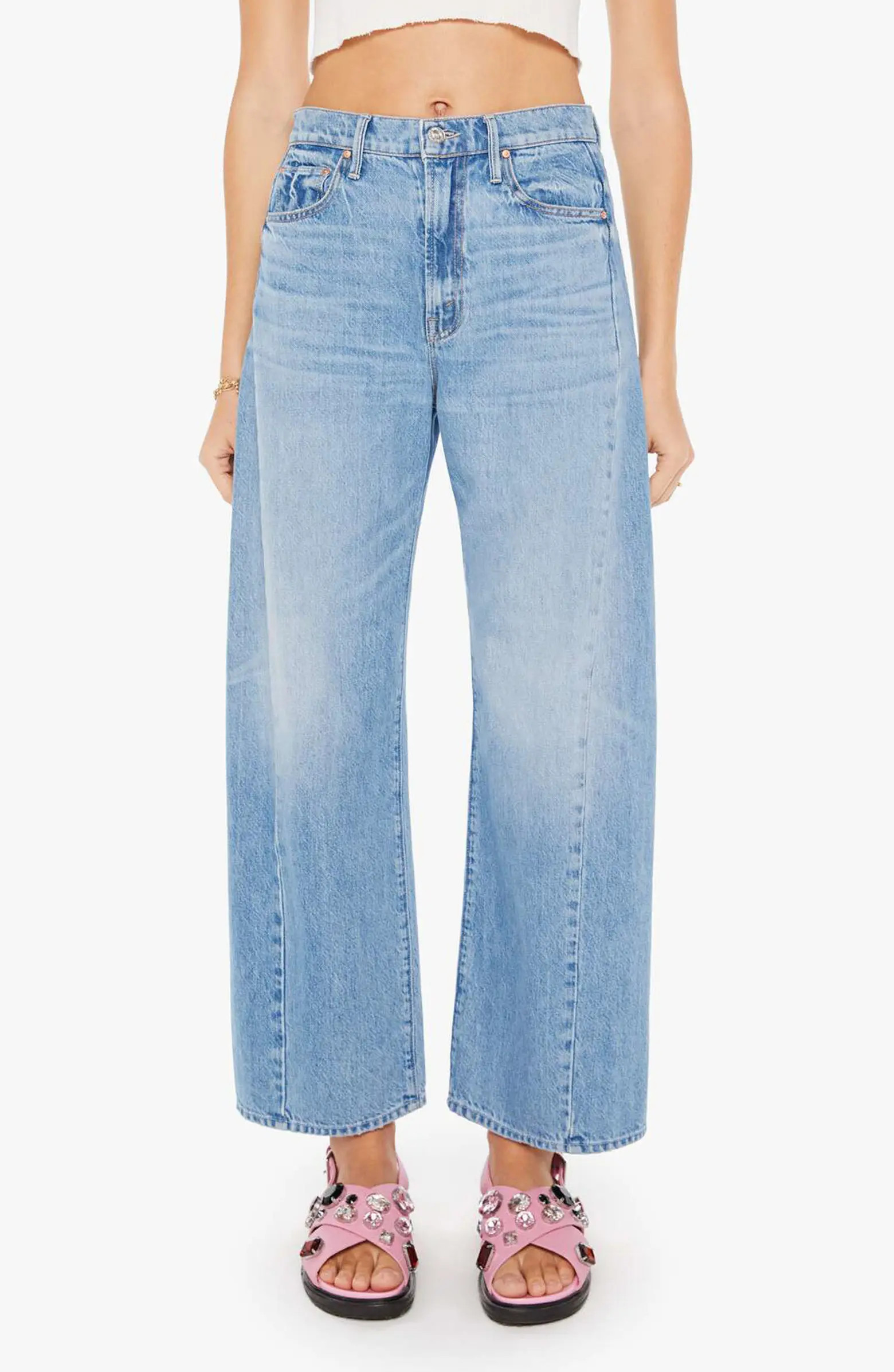 The Half Pipe Flood High Waist Barrel Jeans | Nordstrom