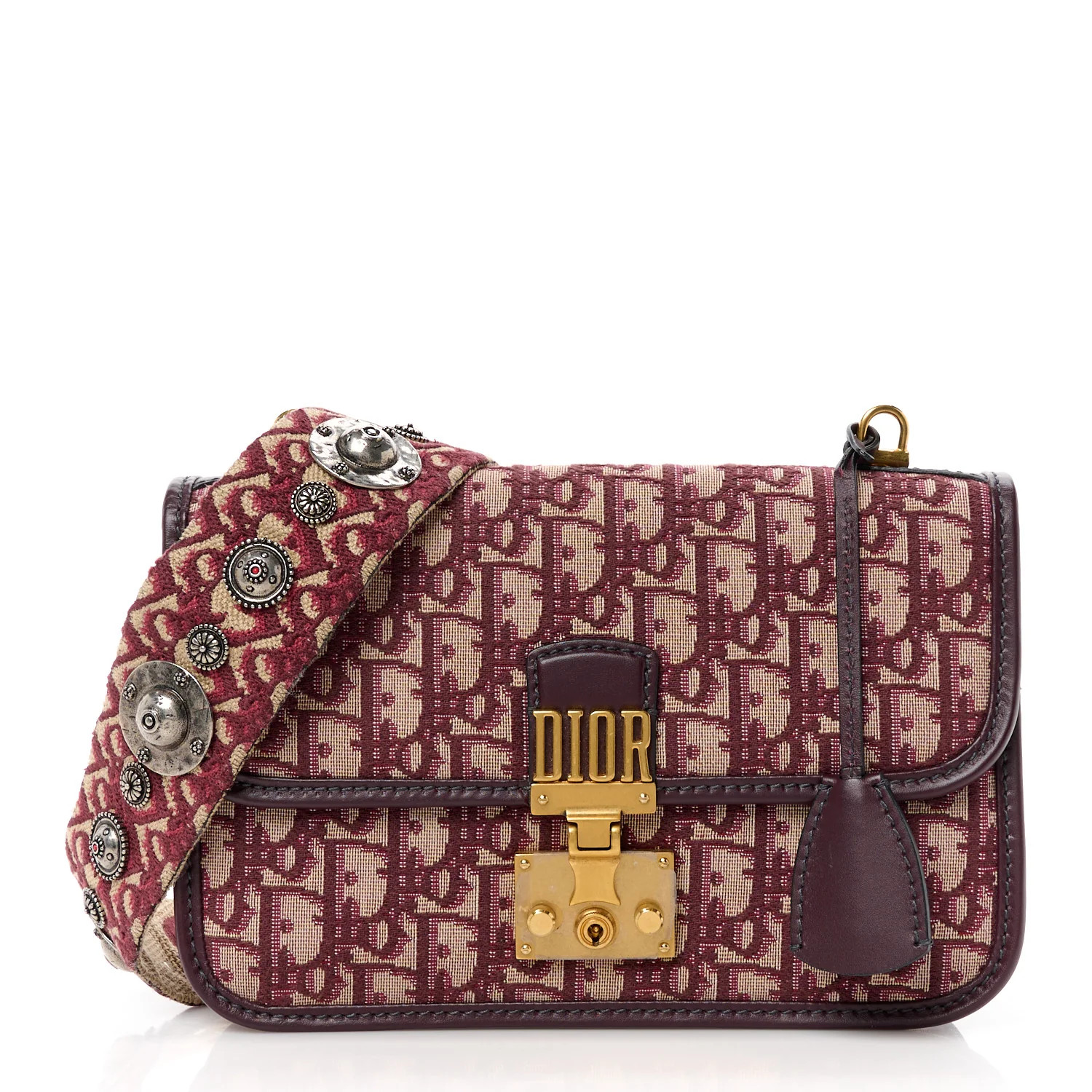 Oblique Dioraddict Flap Bag Burgundy | FASHIONPHILE (US)