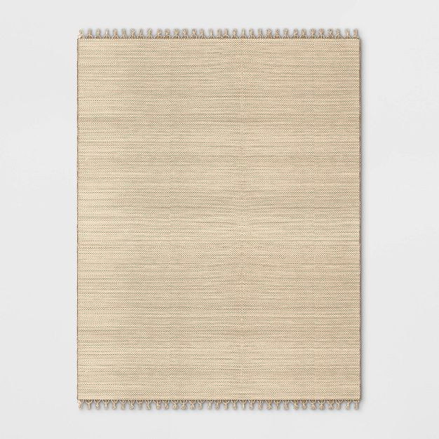 Powerloom Woven Tapestry with Fringe Outdoor Rug Neutral - Threshold™ designed with Studio McGe... | Target