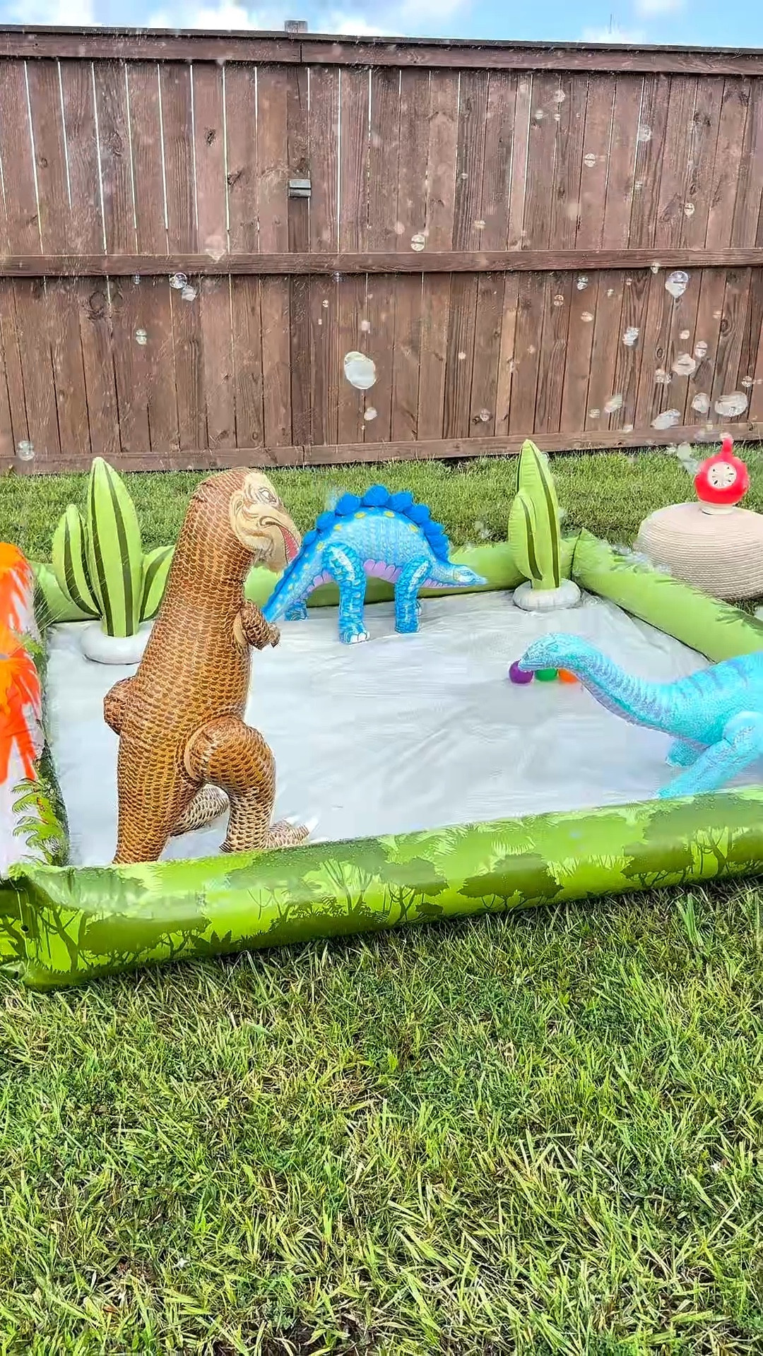 Dinosaur activity play set / pool and sprinklers with bubble foam machine to surprise the kids. This fun outdoor summer activity is the best #summer #kidstoys #outsidetoys #momfinds #dino  

#LTKFamily   #LTKFamily

#LTKSwim #LTKKids #LTKSwim #LTKKids