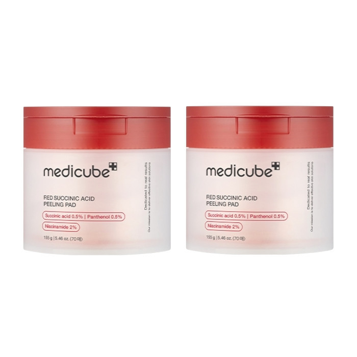 medicube - Red Succinic Acid Peeling Pad - 155g/70pads (2ea) Set | Stylevana