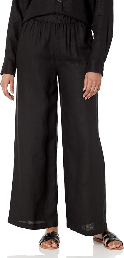 The Drop Women's Finley Relaxed Linen Pull-on Wide Leg Pant | Amazon (US)