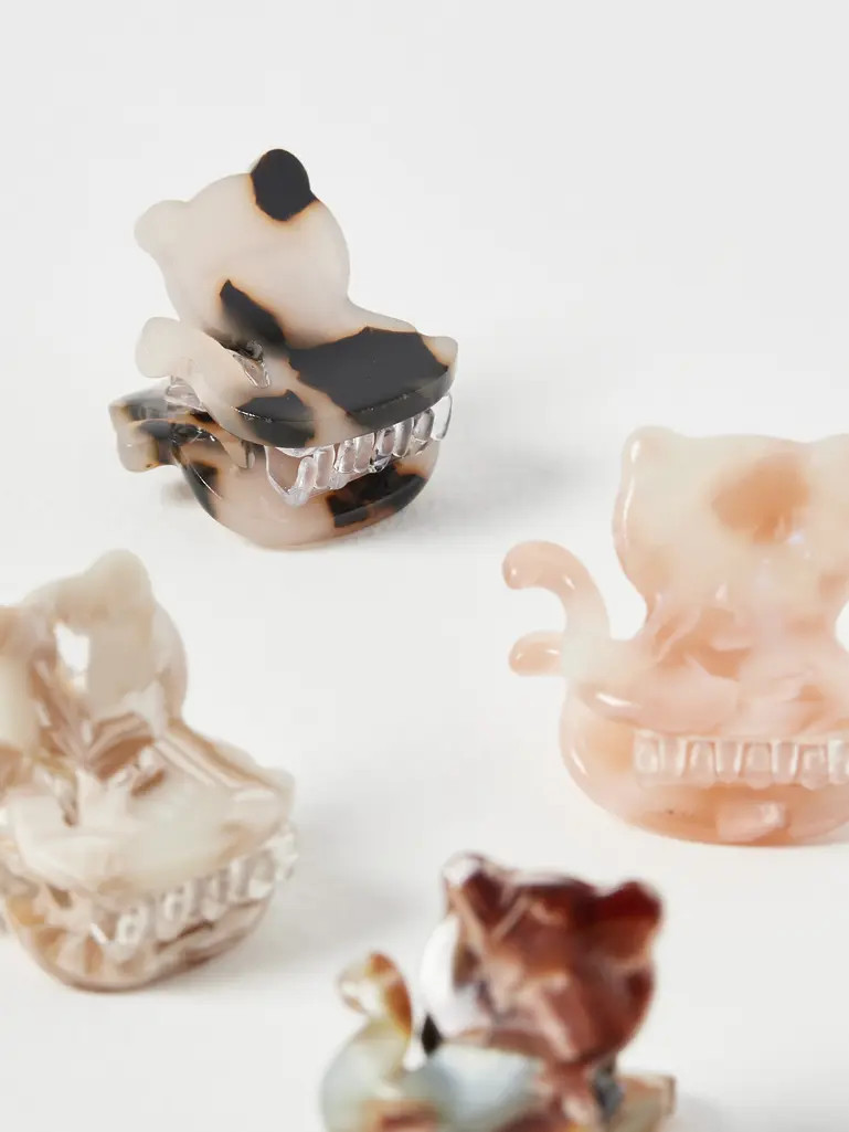 Bessie Mini Cat Hair Claw Clips Pack of Four | Oliver Bonas | Oliver Bonas (Global)