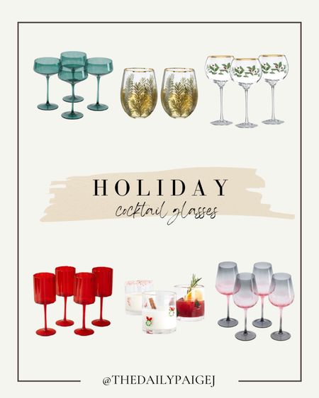 If you’re hosting a holiday event, these holiday glasses are perfect. Put together a holiday drink and serve it in these or decorate your home with these colorful glasses. These would w perfect for your holiday decor. 

Holiday decor, holiday cocktail glasses, holiday serving ware, holiday wine glasses, coupe glasses

#LTKhome #LTKfindsunder50 #LTKHoliday