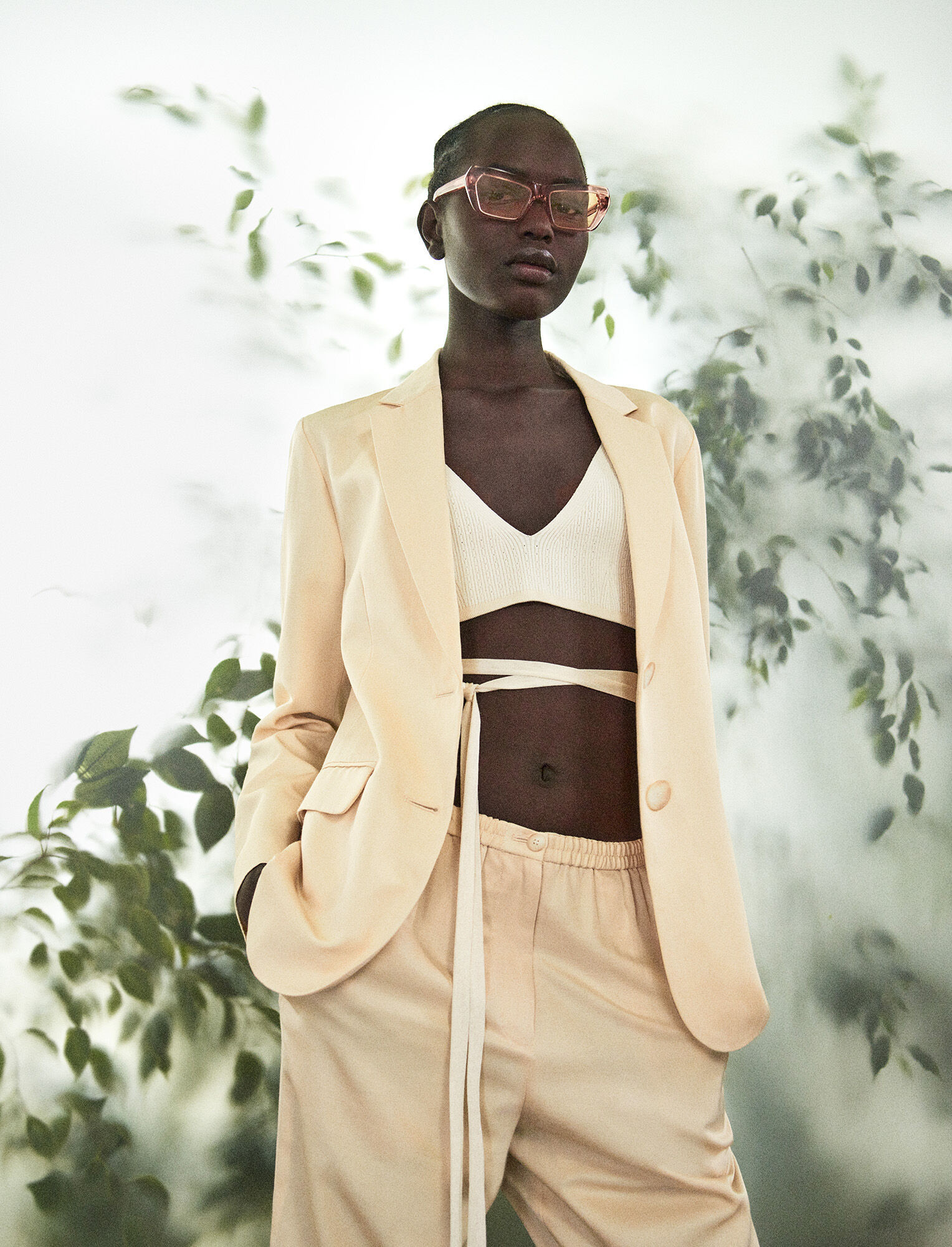 Soft Cotton Silk Belmore Jacket | Joseph