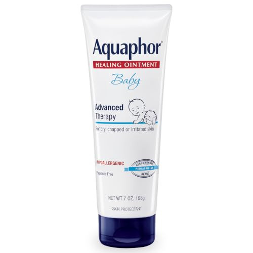 Aquaphor Baby Healing Ointment Advanced Therapy Skin Protectant, Dry Skin and Diaper Rash Ointment, 7 Oz Tube | Amazon (US)