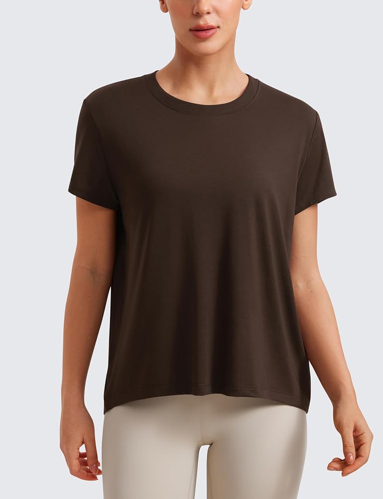 CRZ YOGA High Neck T-Shirt | Amazon (US)
