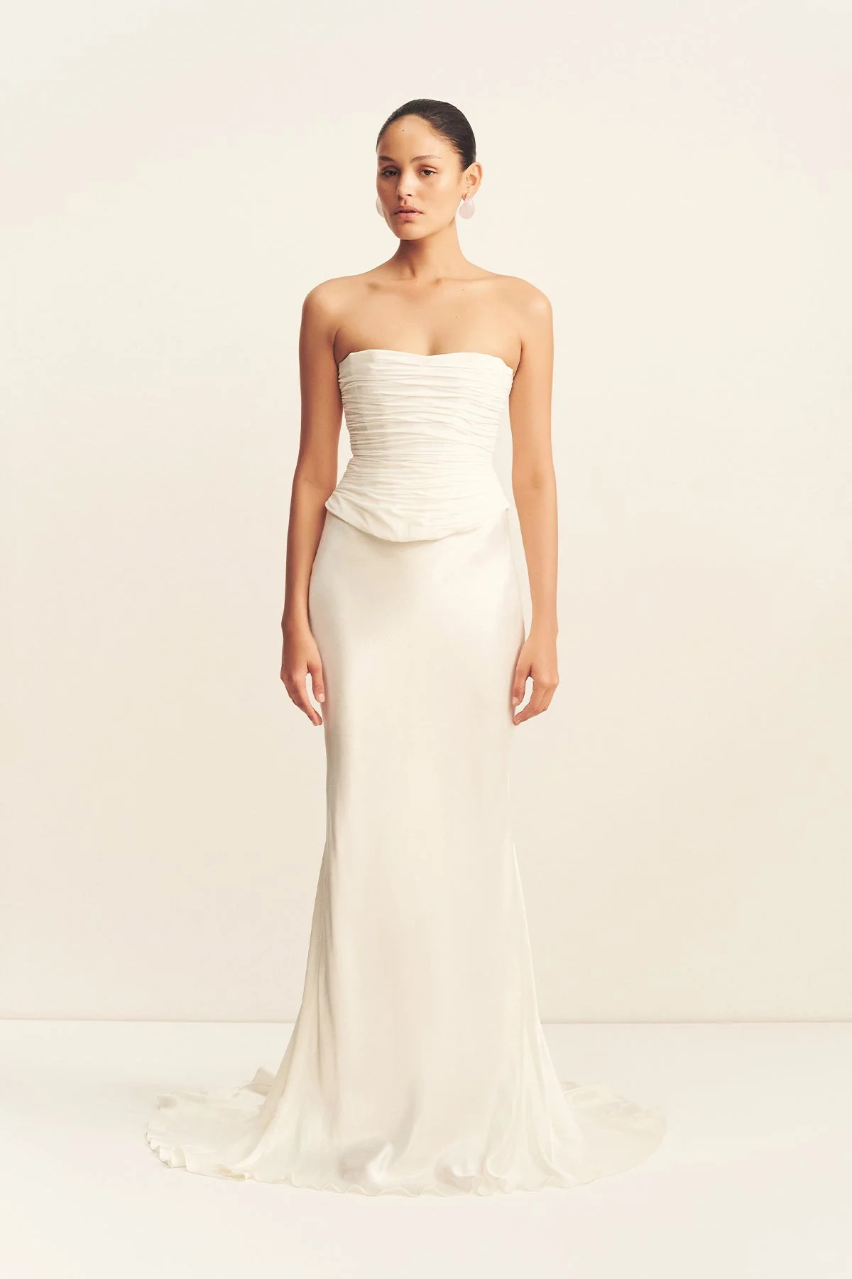 La Lune High Waist Maxi Skirt | White | Skirts | Shona Joy | Shona Joy