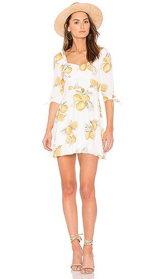 For Love & Lemons Limonada Mini Dress in Lemon | Revolve Clothing (Global)