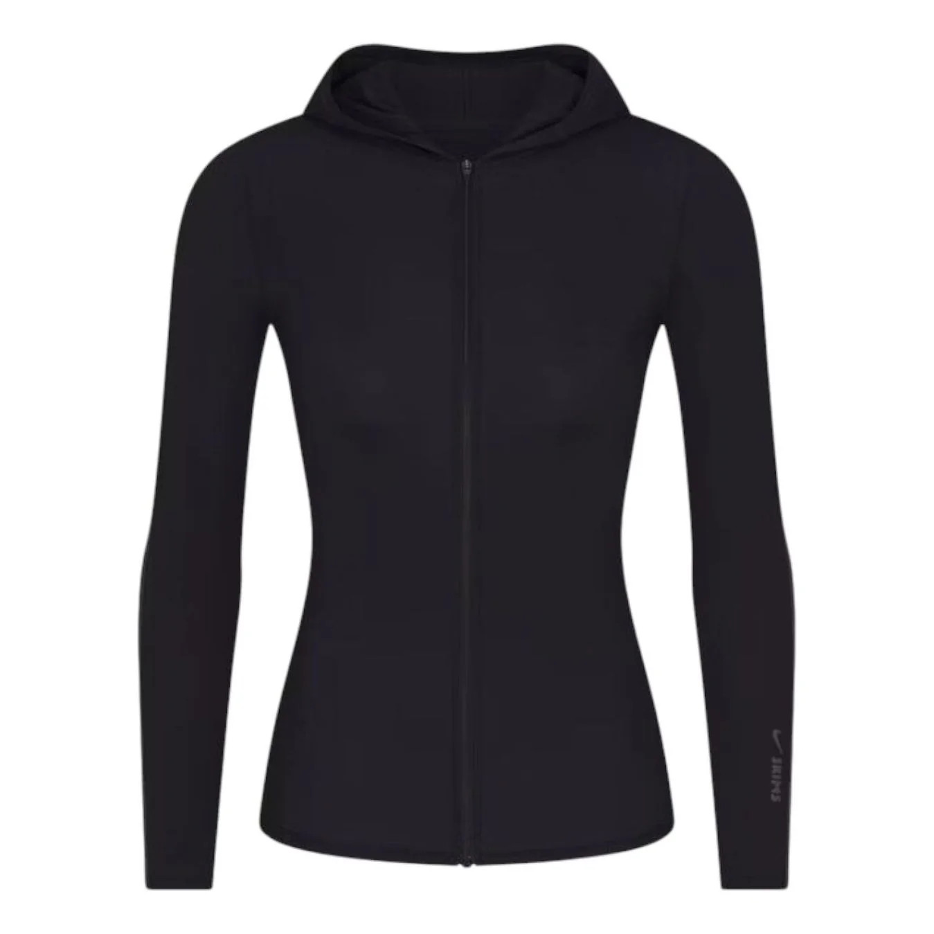 (WMNS) Nike x SKIMS Weightless Layers Full-Zip Hoodie 'Obsidian' TPZUP6053W-OBD | KICKS CREW