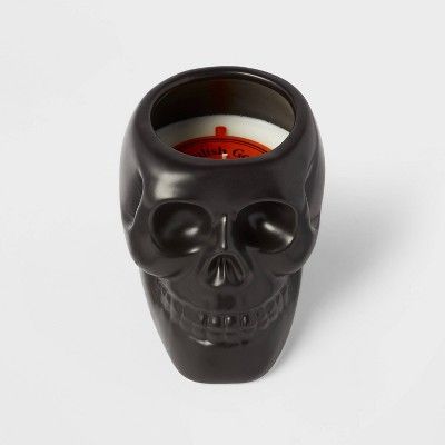 Ceramic Skull Figural Black Candle - Hyde &#38; EEK! Boutique&#8482; | Target