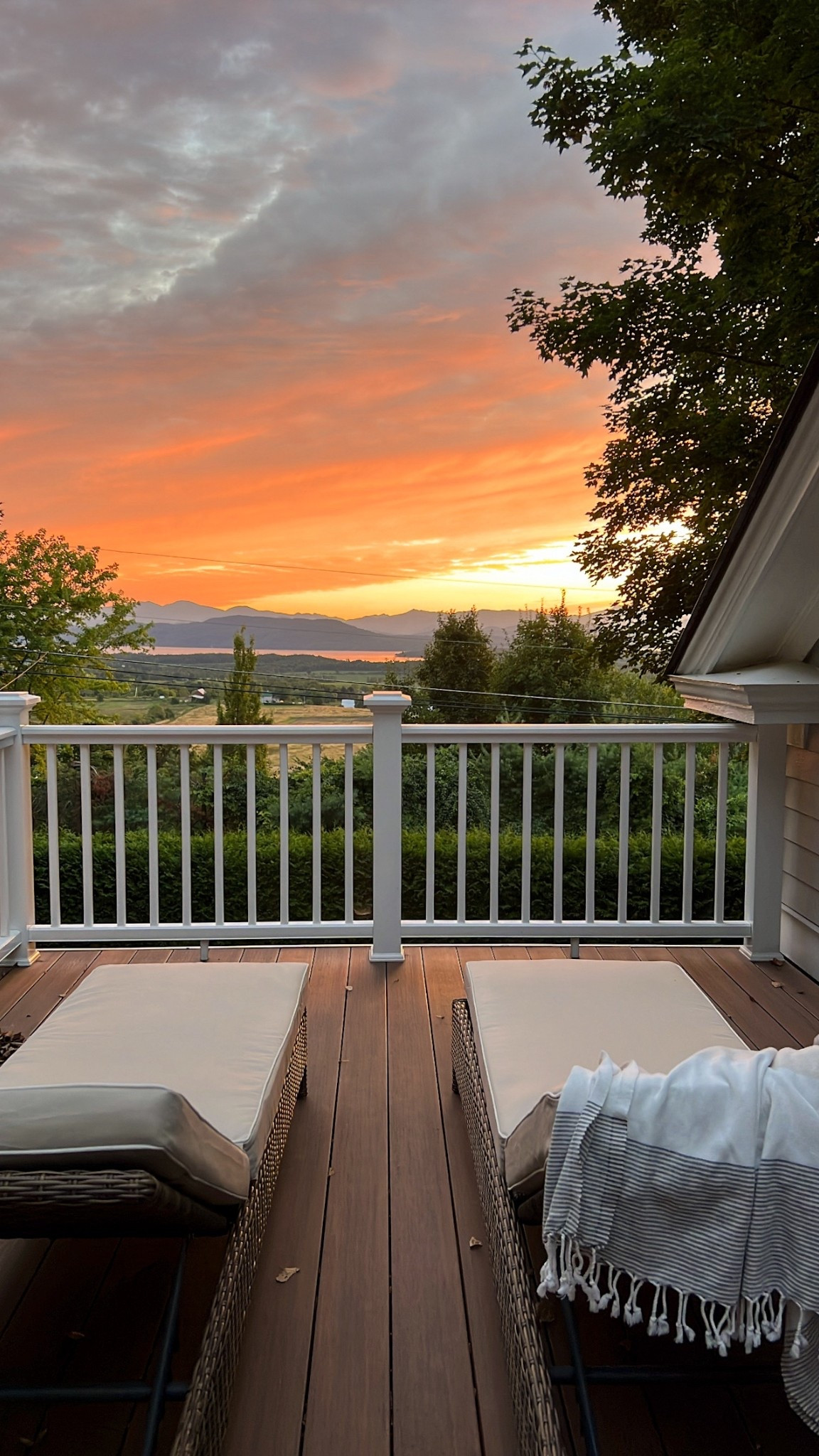 Sunset views from the best seat in the house! 🌅