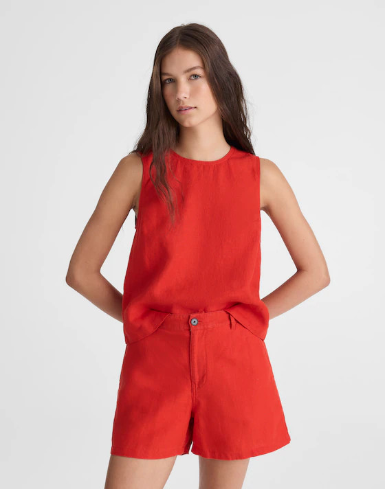 The Zoe Short in 100% Linen | Madewell