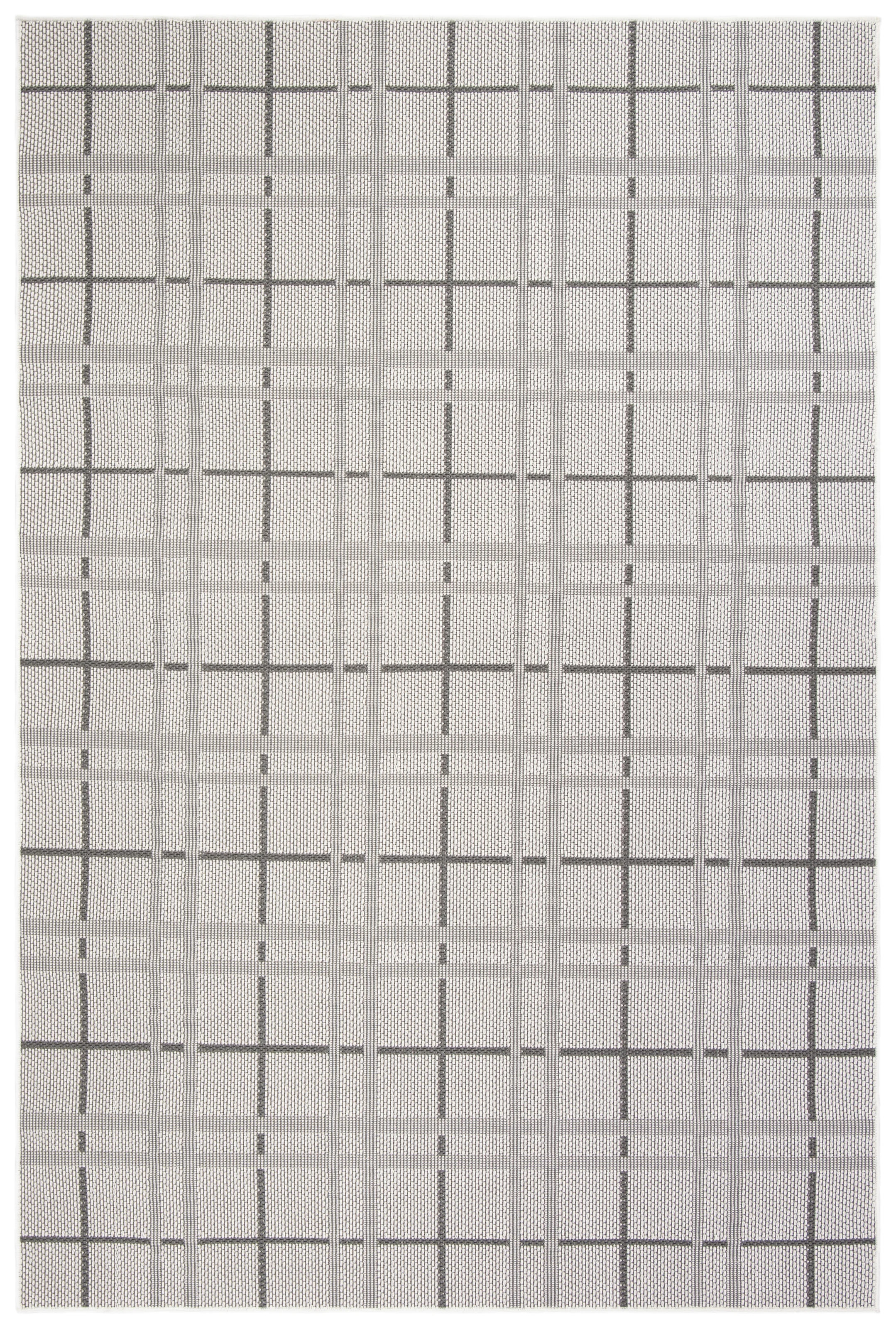 Abass Plaid Gray/Ivory Area Rug | Wayfair North America
