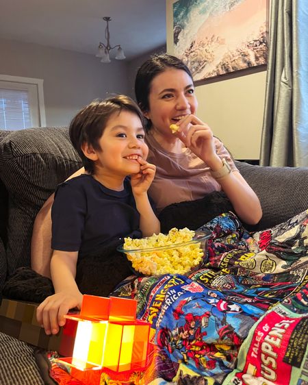 What makes a movie night more fun?  Popcorn and all the geeky gear! #ad

We snuggled up in our Marvel Comics sherpa blanket and, of course, my son won’t let go of his Minecraft torch light. 

You can find these items and more at @toynktoys.  

Bundle Your Fandom: Buy 3, Get 1 FREE on most Toynk products!

I’ve linked our blanket and torch light in my LTK shop. 

@toynktoys #Toynk #ToynkExclusive #ToynkPartner #ToynkToys

#LTKfamily #LTKkids #LTKmens