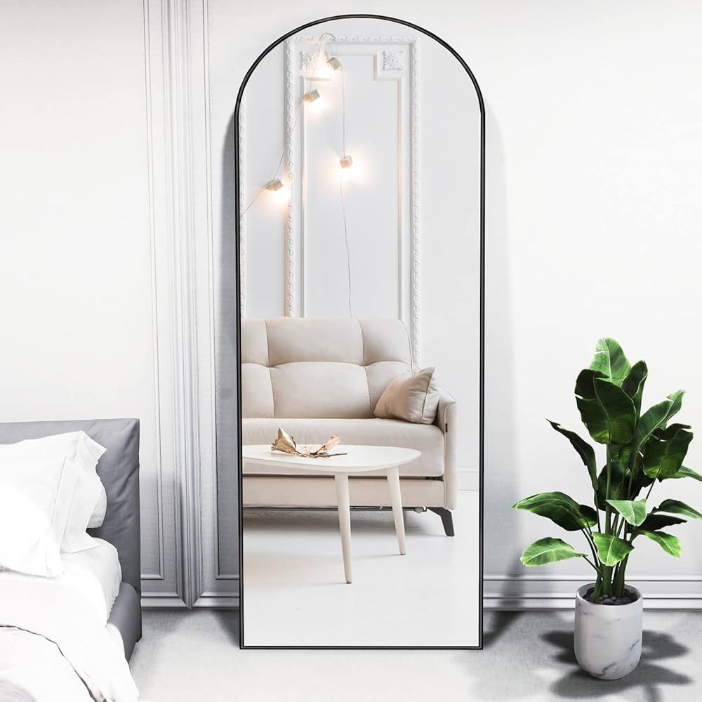 WallBeyond Arched Full Length Mirror with Stand Arch Floor Mirror Full Length Wall-Mounted for Li... | Amazon (US)