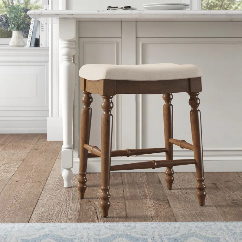 Harleigh Backless Upholstered Wood Counter & Bar Stool | Wayfair North America