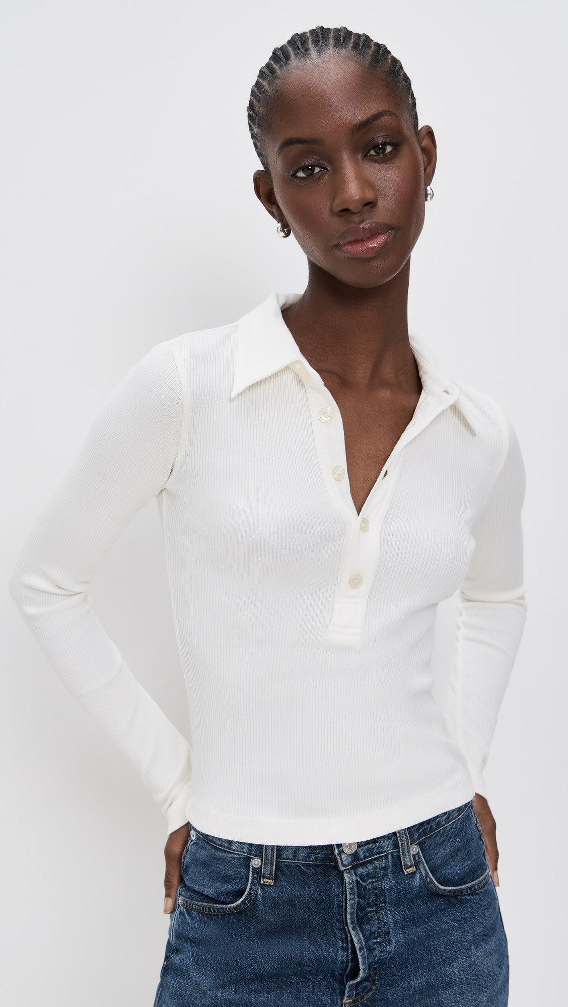 Long Sleeve 60's Polo Shirt | Shopbop