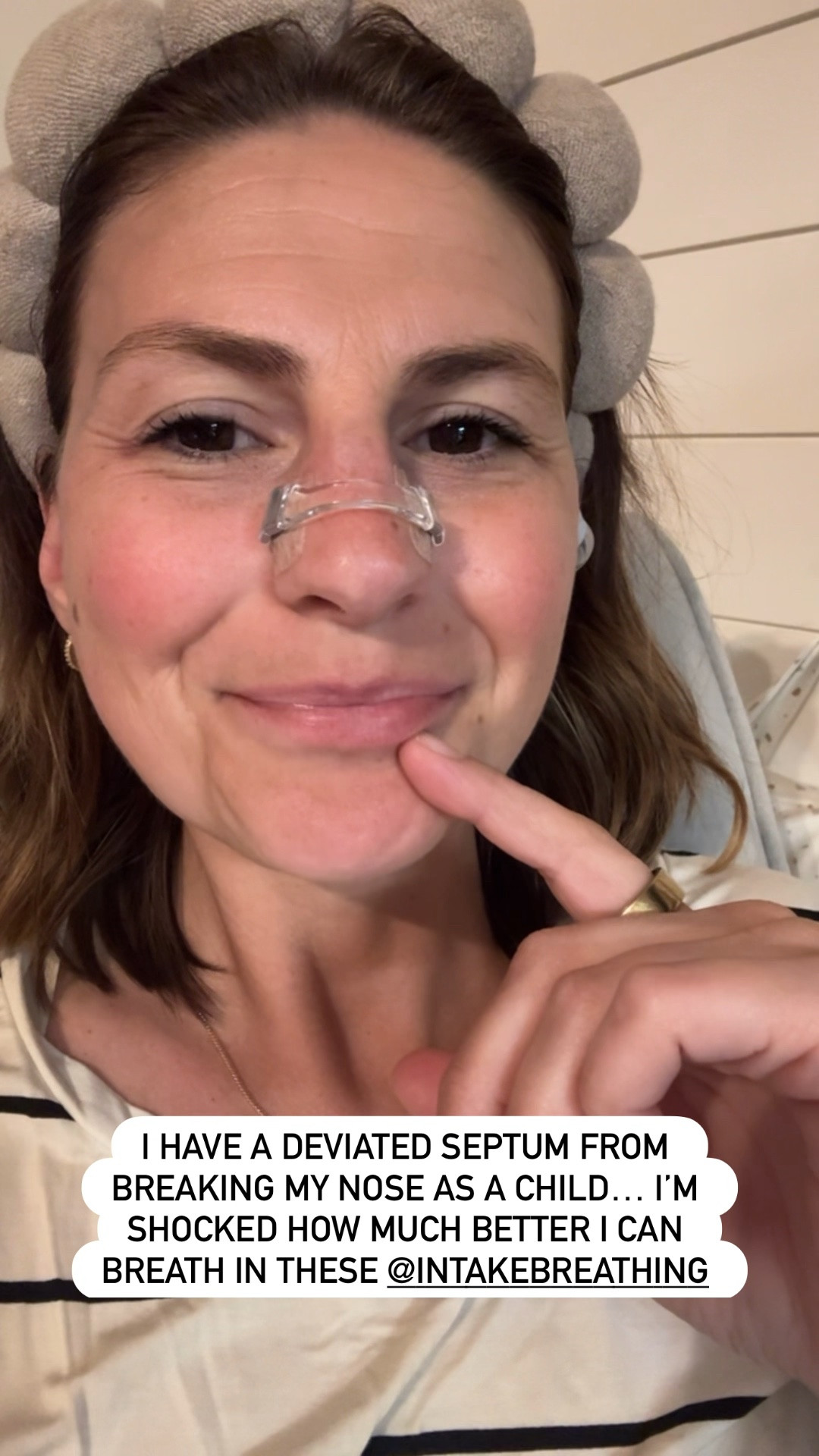 I’m shocked to be honest. I’m hoping to sleep so much better tonight with these on. The noticeable difference with my breathing is shocking. 
Snoring/bedtime routine/deviated septum/ sleep apnea/ nose strips

#LTKActive #LTKBeauty #LTKSaleAlert