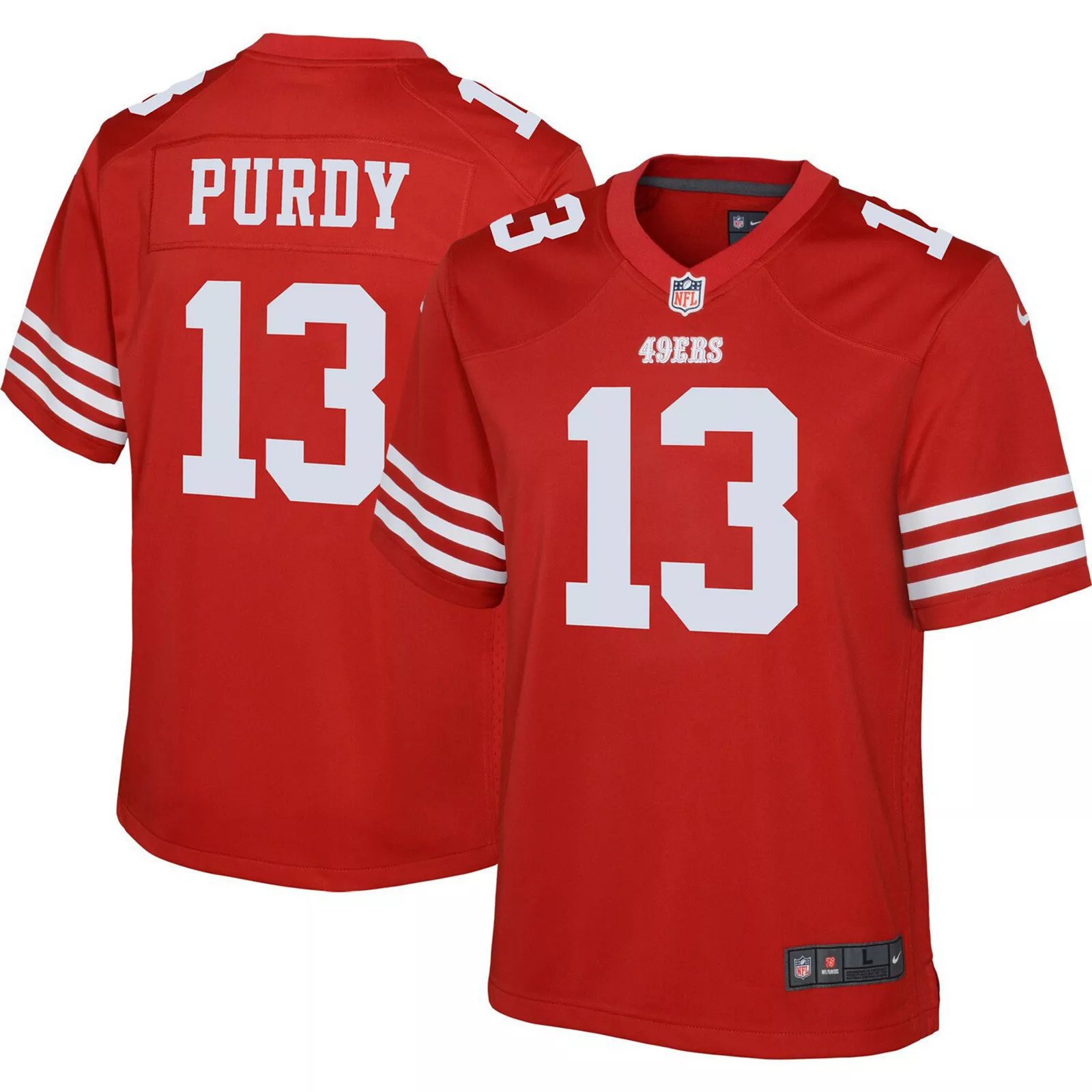 Youth Nike Brock Purdy Scarlet San Francisco 49ers Game Jersey, Boy's, Size: YTH Medium, Red | Kohl's