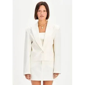 Blazer Curto Alfaiataria Branco G | OffPremium (BR)