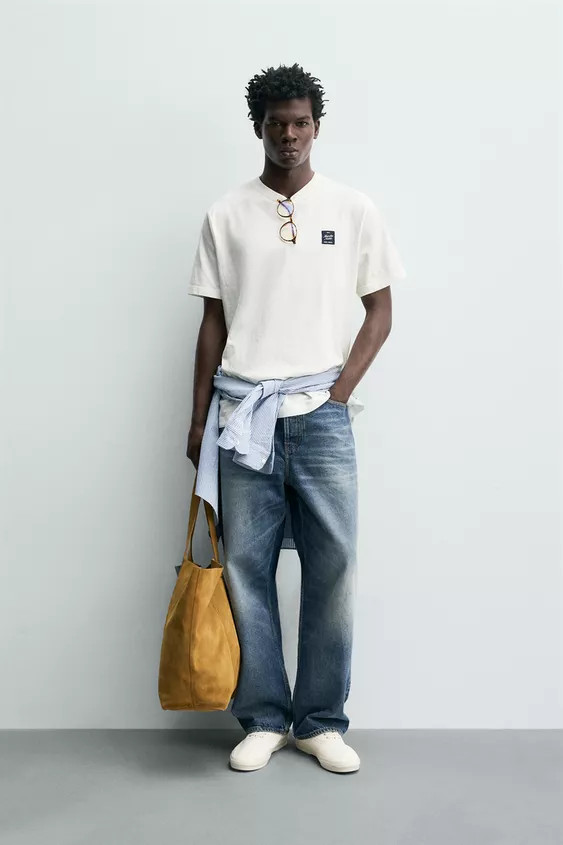 CONTRAST PRINT T-SHIRT | Zara UK
