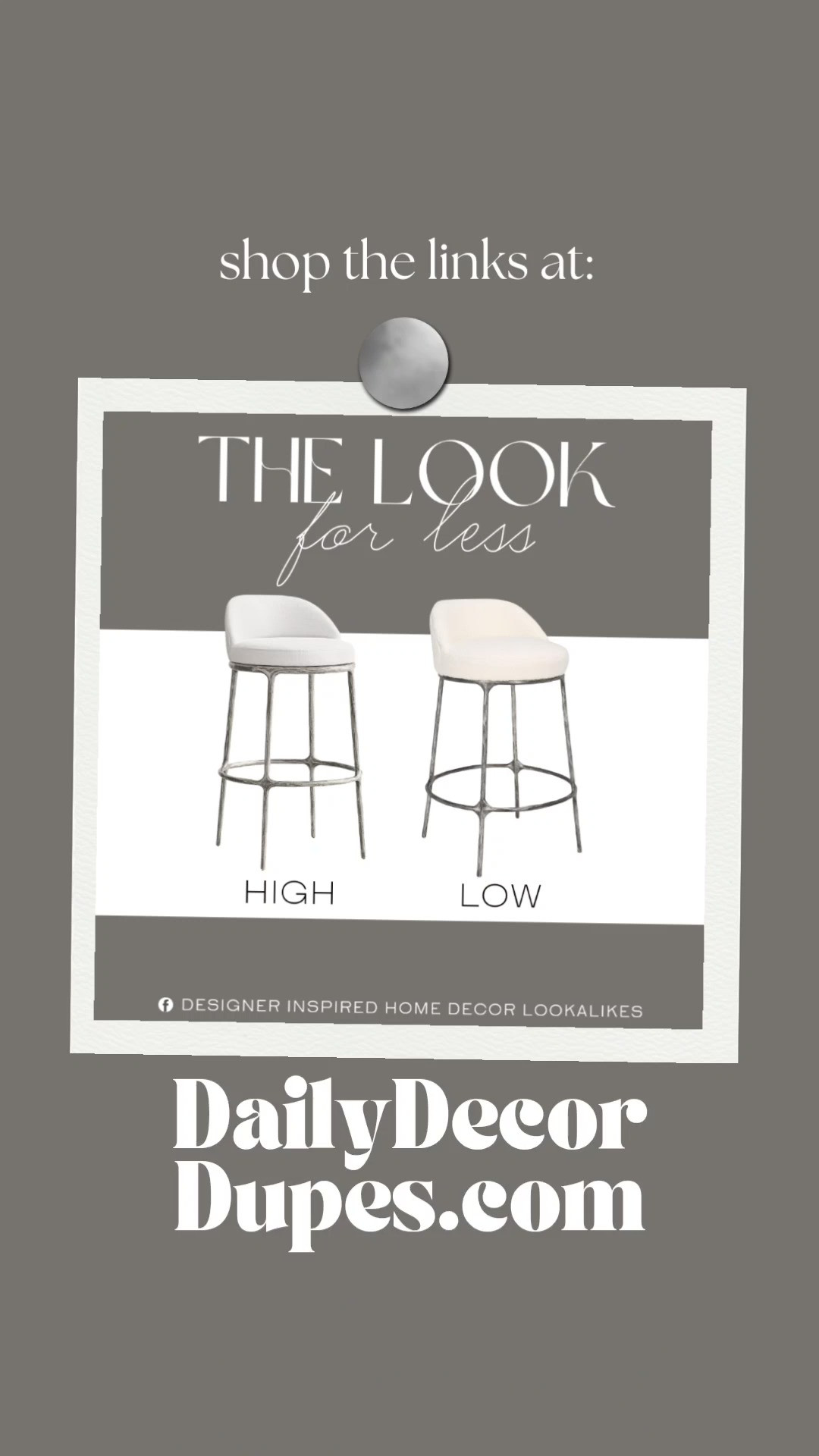 Inspired by Restoration Hardware Swivel Bar & Counter Stool. Minimalist Swivel Counter Stool. Chic Metal Bar Stool. Round Swivel Stool Alternative. Stylish Counter Stool. Modern Metal Swivel Stool. Contemporary Swivel Chair. 

Home more affordable option find copy cat similar look for less budget friendly affordable cheap cheaper beautiful pretty. Clearance sale coupon code discount code promo code luxury lookalike look a like Inspo inspiration inspired by idea ideas Love like these? I share multiple every day in my FB group. 

 #LTKWatchNow #LTKHome #LTKSaleAlert