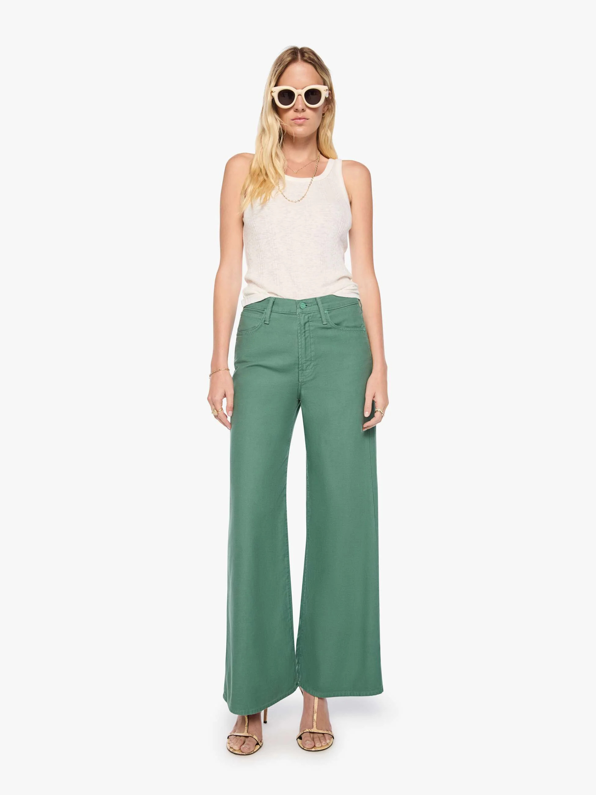 The Ditcher Roller Zip Skimp - Sir, Yes Sir! - Dark Ivy | Mother Denim