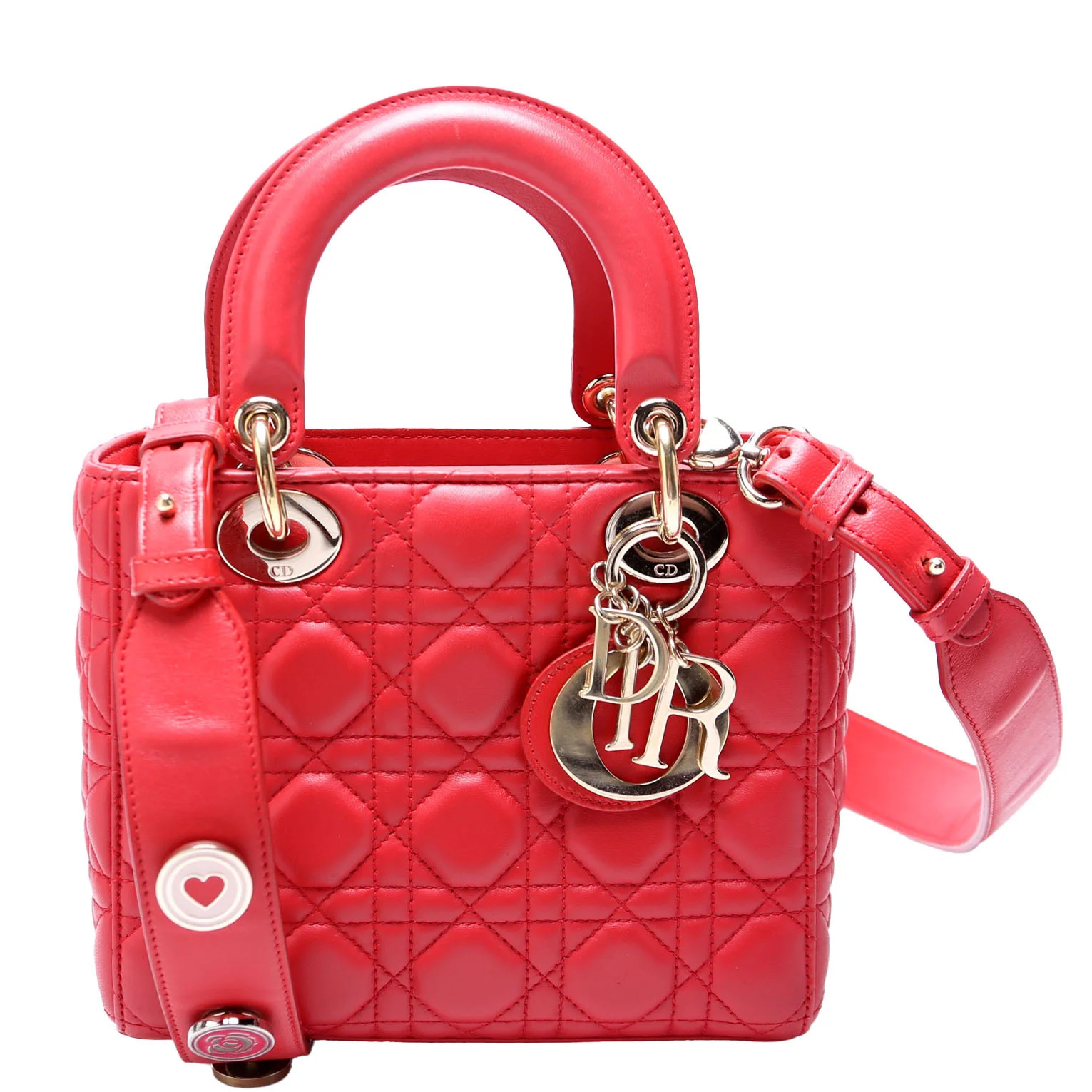Lady Dior ABCDior Small Red | Keeks Designer Handbags