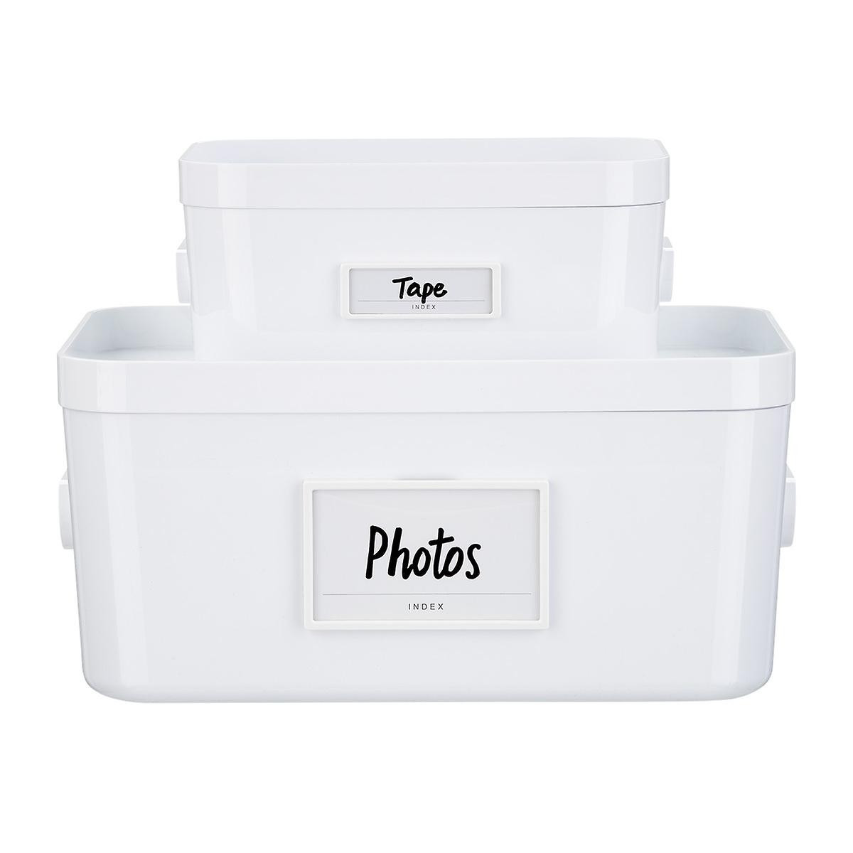 like-it Medium Label Holders White Pkg/2 | The Container Store