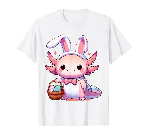Easter Axolotl Bunny Ears Eggs T-Shirt | Amazon (US)