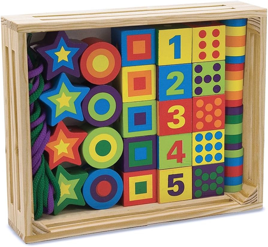 Melissa & Doug Lacing Beads | Developmental Toy | Lacing | Problem Solving | 3+ | Gift for Boy or... | Amazon (UK)
