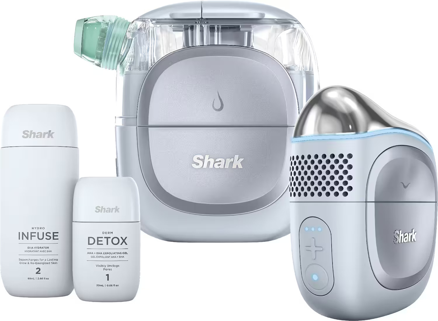 Shark - FacialPro Glow At Home Hydro-Powered Facial System - Blue | Best Buy U.S.