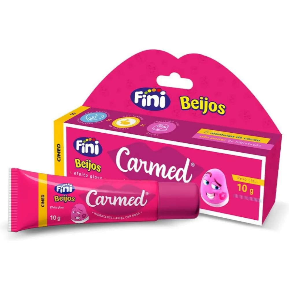 Hidratante Labial Carmed Fini Beijos 10G - Pague Menos | Medicamentos e Manipulação | Pague Menos BR