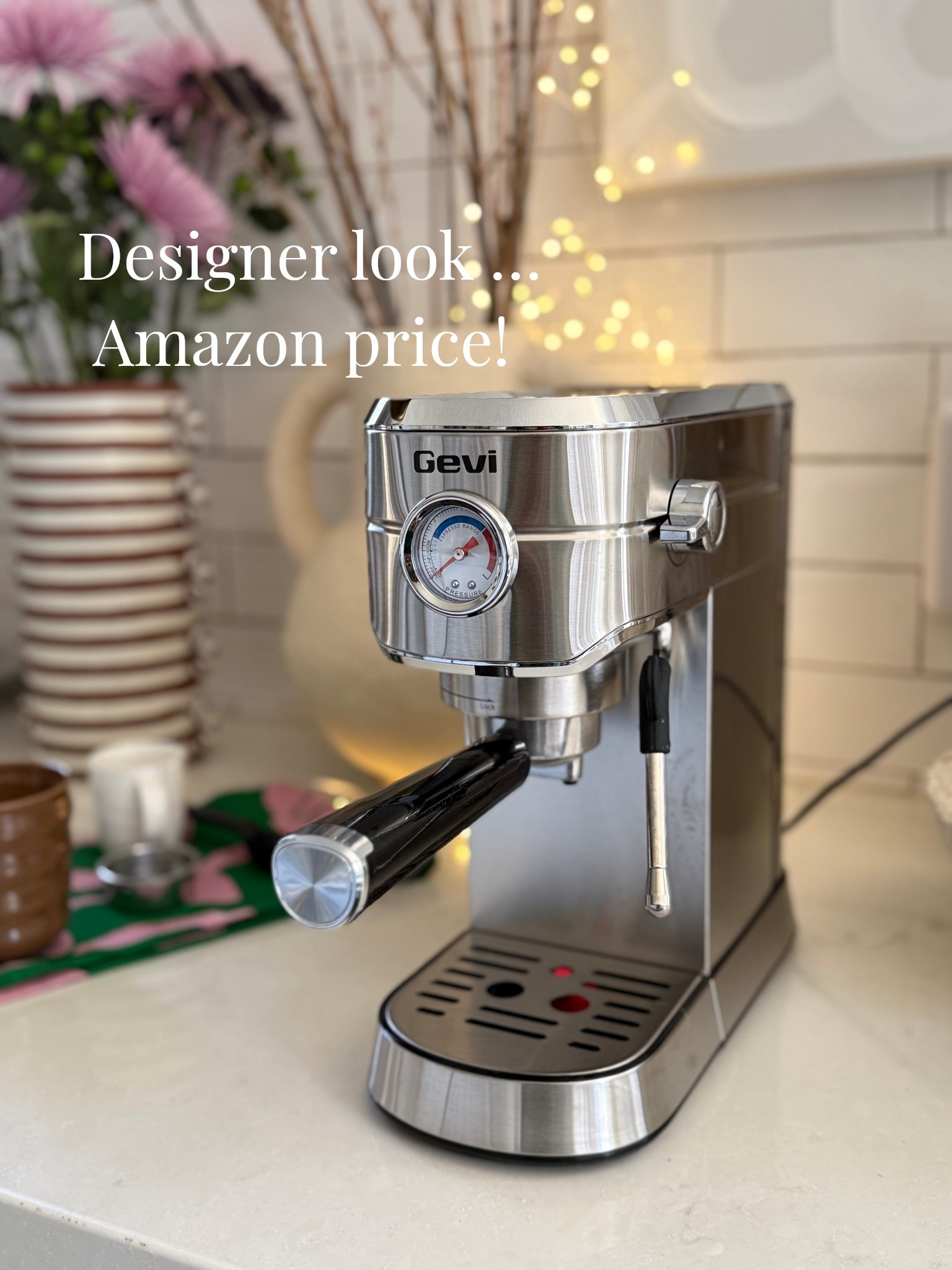 Love the high end designer espresso machines. This one delivers in style and function but the price is Amazon! And on sale right now! Love how slim and stylish it is! 

#LTKSaleAlert #LTKdayinmylife #LTKHome
